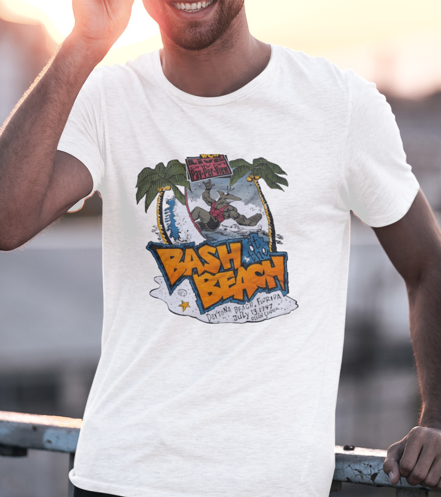 WCW Live Pay Per View Bash At The Beach Daytona Beach Florida July 13 1997 Ocean Center T-Shirt
