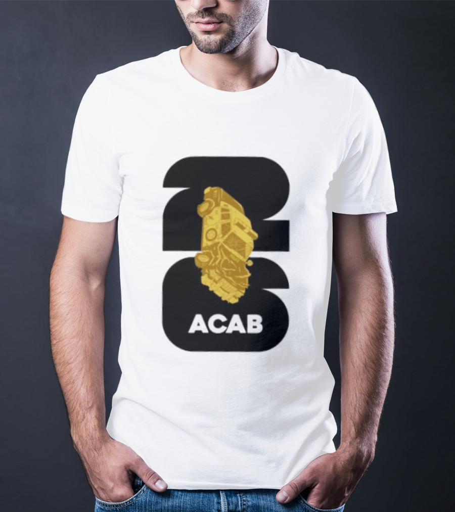 ACAB 1312 Upside Down Police Car Protest Abolition T-Shirt