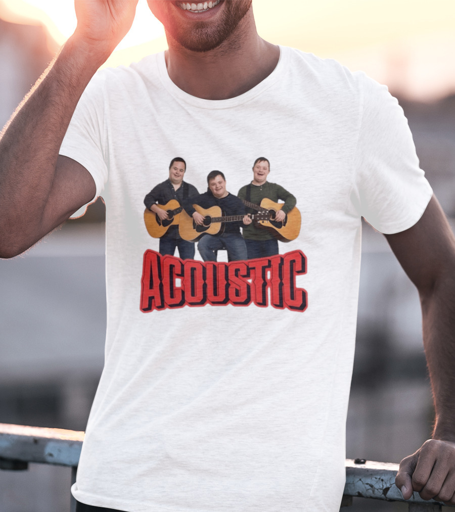Acoustic Guitar Players Trio Musicians Band T-Shirt