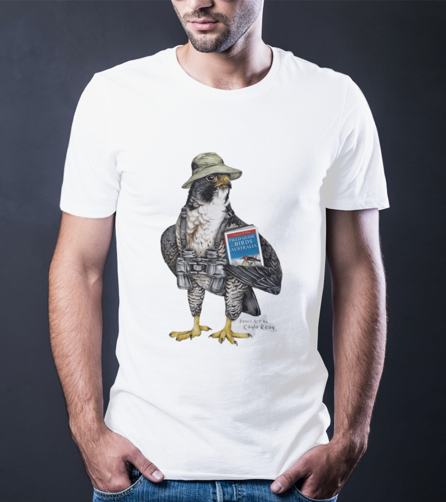 Brenda The Bird Er Field Guide To The Birds Of Australia Pencil Art By Kayla Reay T-Shirt
