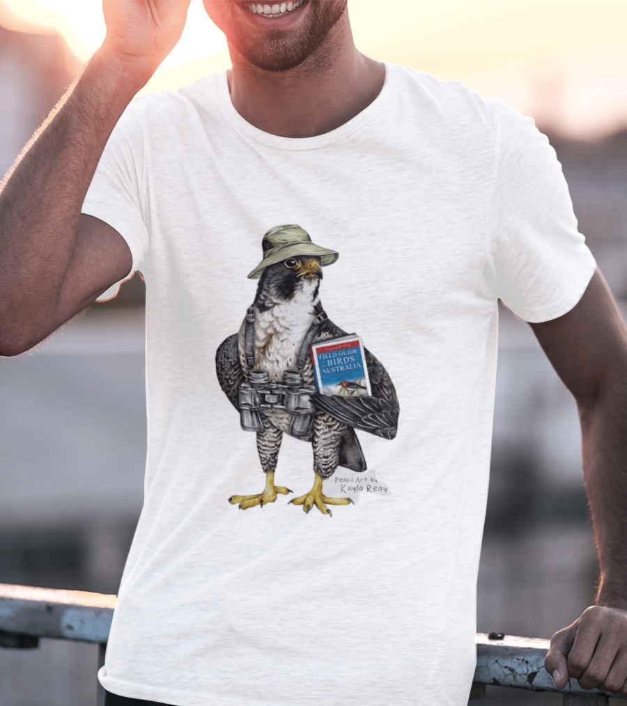 Brenda The Bird Er Field Guide To The Birds Of Australia Pencil Art By Kayla Reay T-Shirt