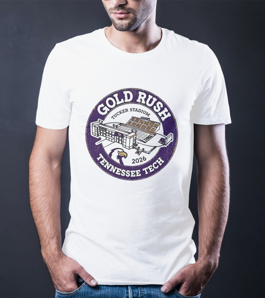 Tennessee Tech Gold Rush Tucker Stadium 2026 T-Shirt