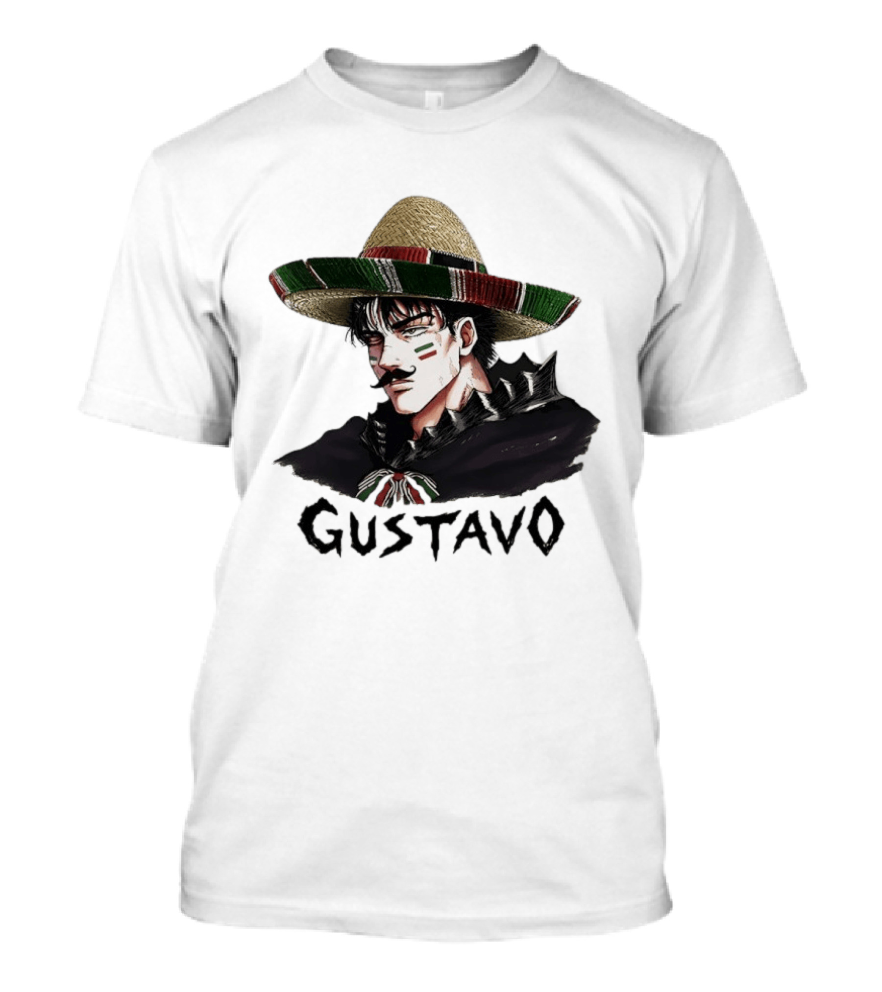 Gustavo Mexican Sombrero Anime T-Shirt