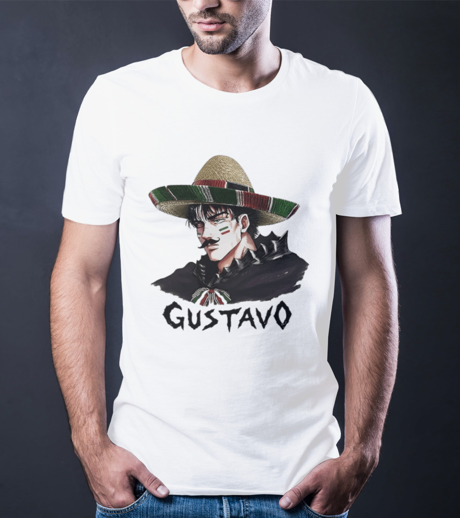 Gustavo Mexican Sombrero Anime T-Shirt