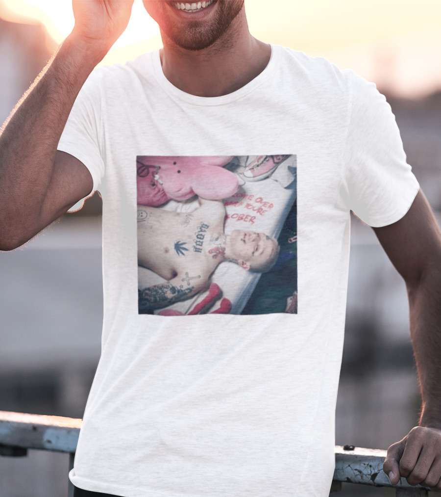 Lil Peep Come Over When You're Sober Emo Rap Album Cover T-Shirt