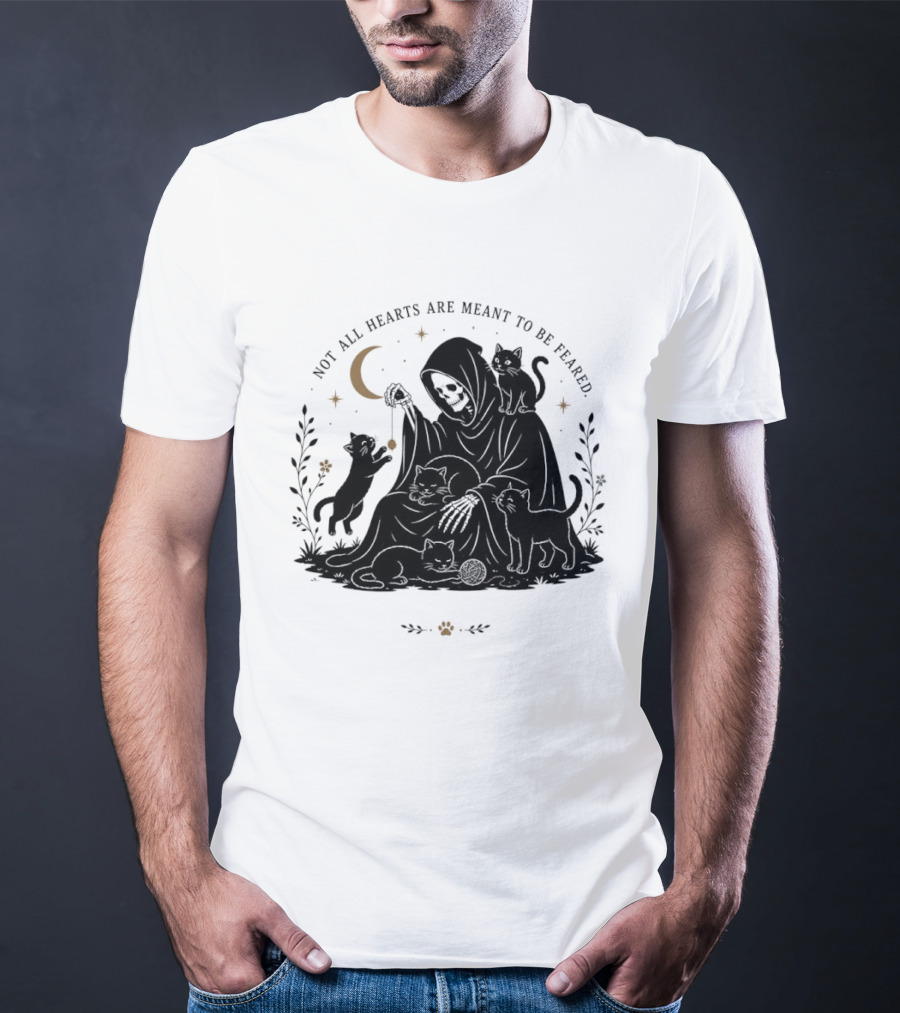 Reaper And Cats Not All Hearts Are Meant To Be Feared Yujin Clothing T-Shirt