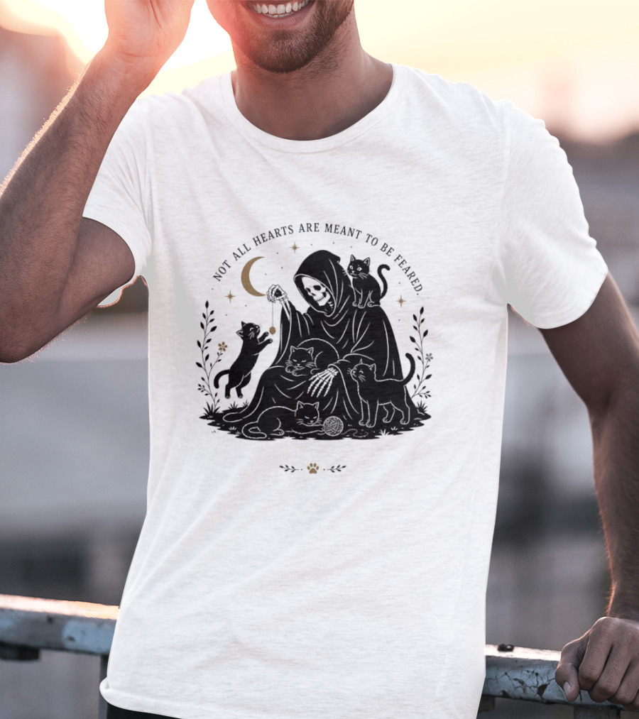 Reaper And Cats Not All Hearts Are Meant To Be Feared Yujin Clothing T-Shirt