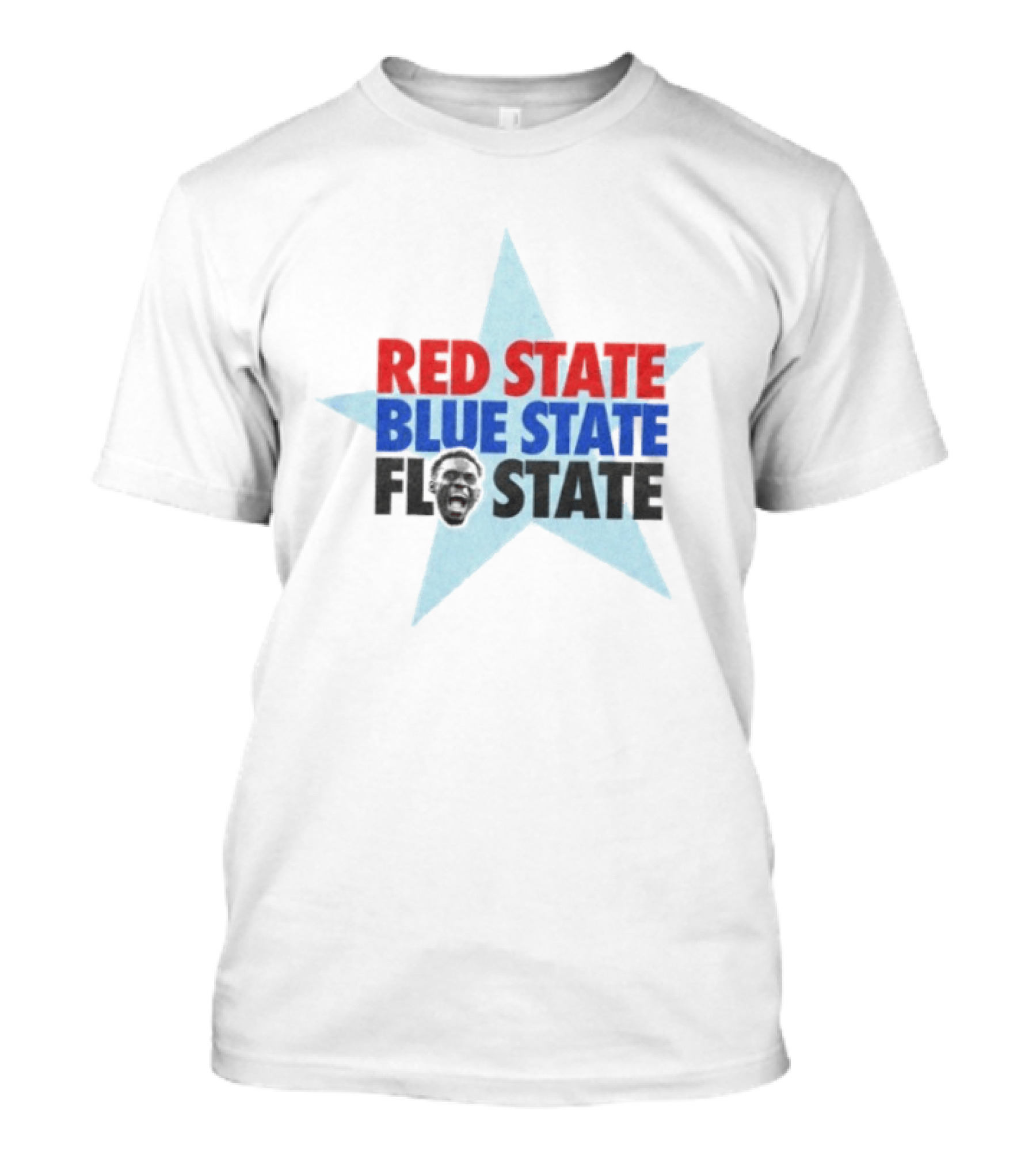 Red State Blue State FL State Florida Politics Star T-Shirt