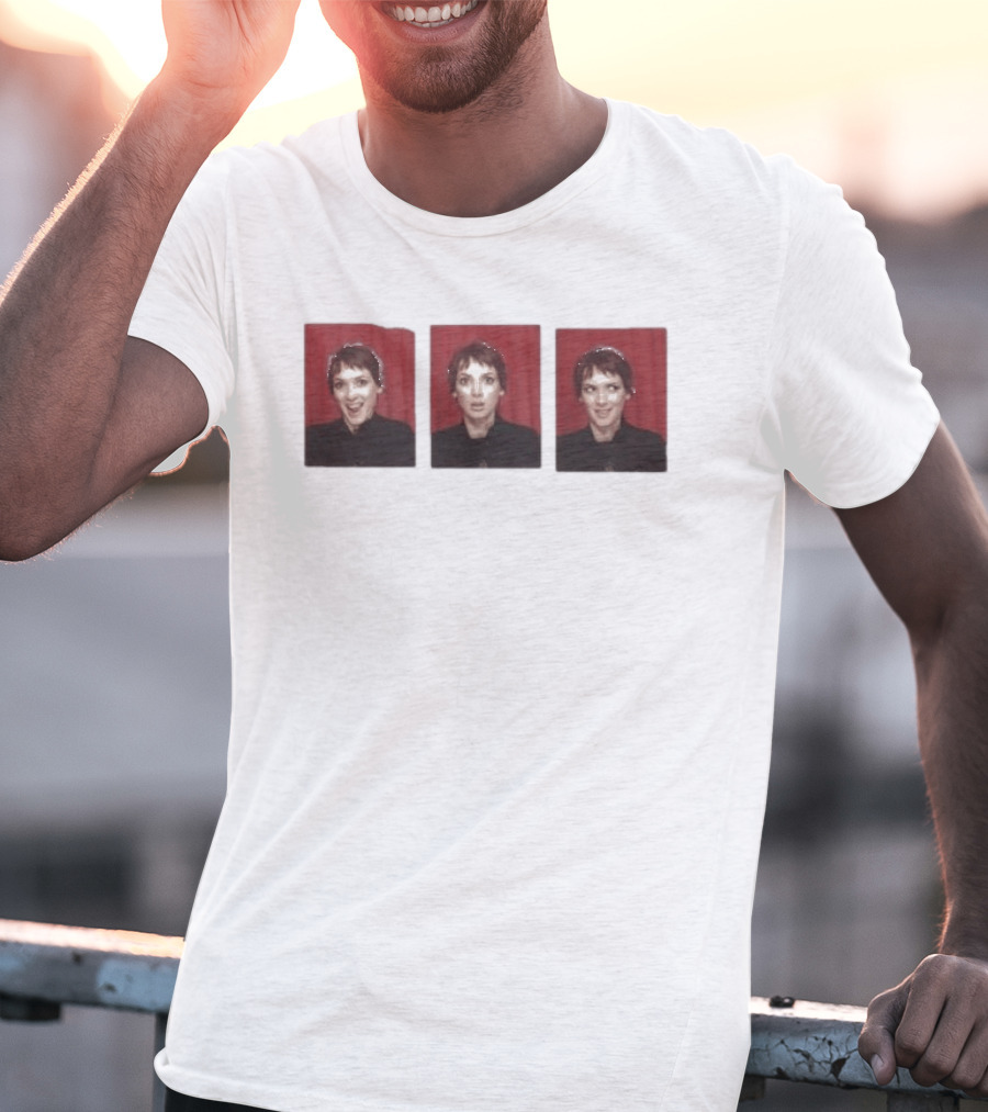 Simone Ashley Winona Ryder Photobooth Red Curtain Triptych T-Shirt