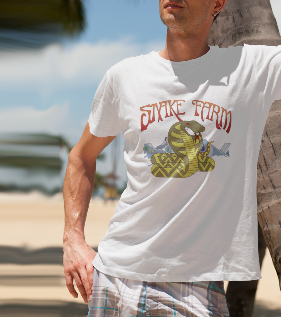 Snake Farm Cobra With Mountains T-Shirt