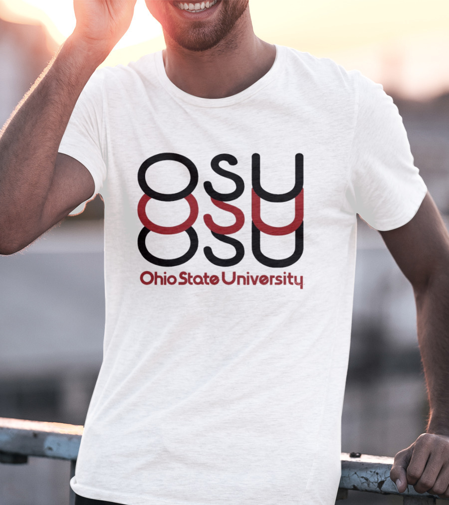 Ohio State University OSU Stacked T-Shirt
