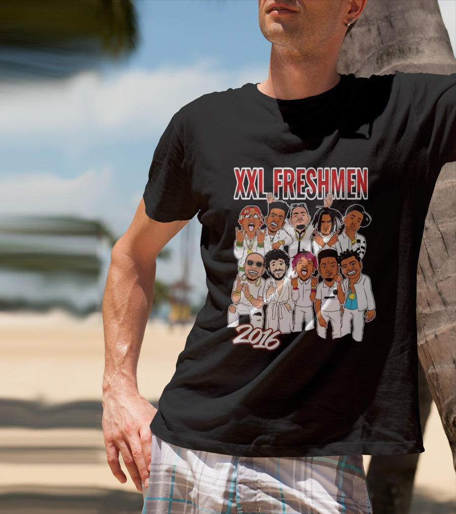 XXL Freshmen 2016 Rappers Cartoon Characters T-Shirt