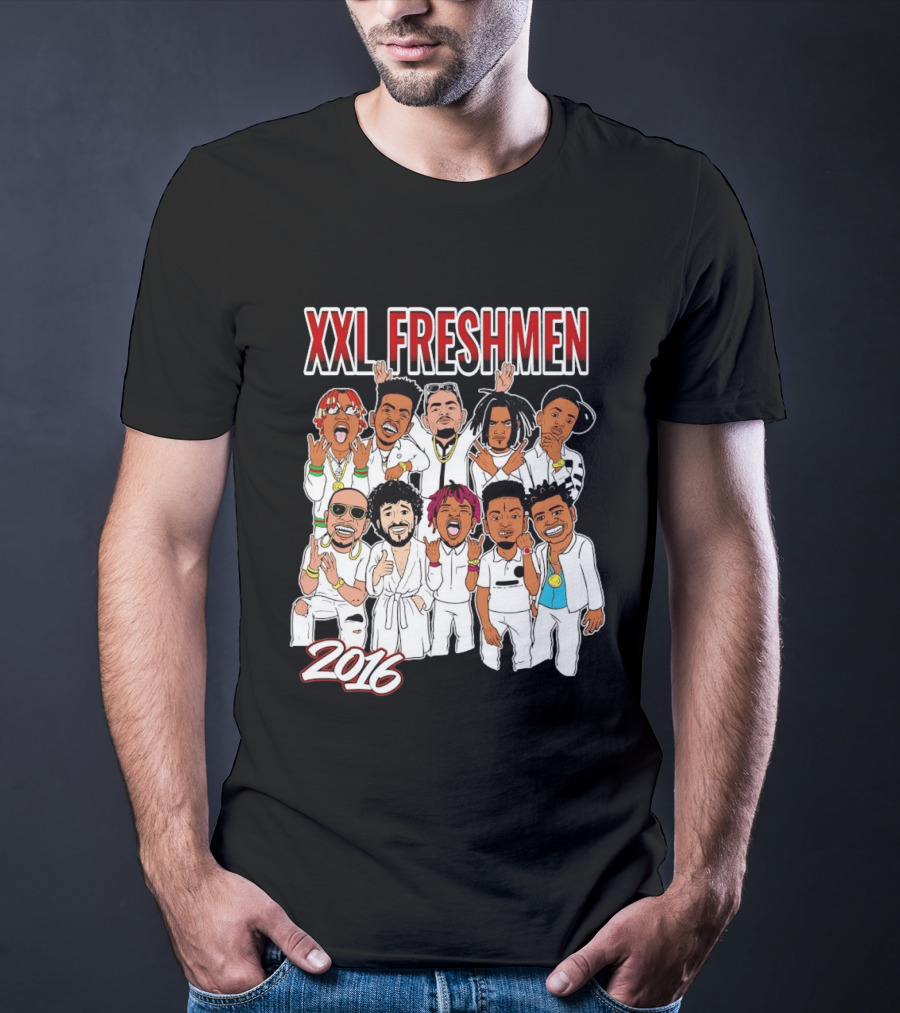 XXL Freshmen 2016 Rappers Cartoon Characters T-Shirt