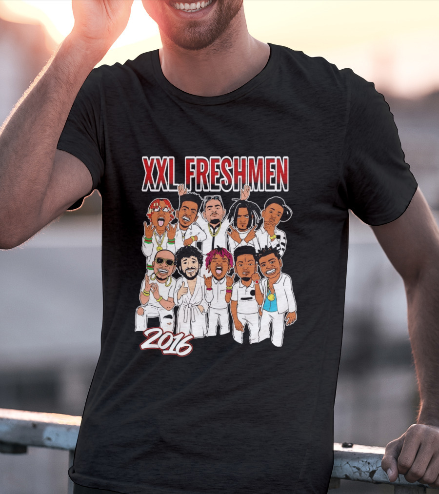 XXL Freshmen 2016 Rappers Cartoon Characters T-Shirt