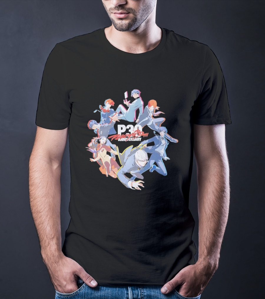 Persona 30th Anniversary P30 Atlus JRPG Collection T-Shirt