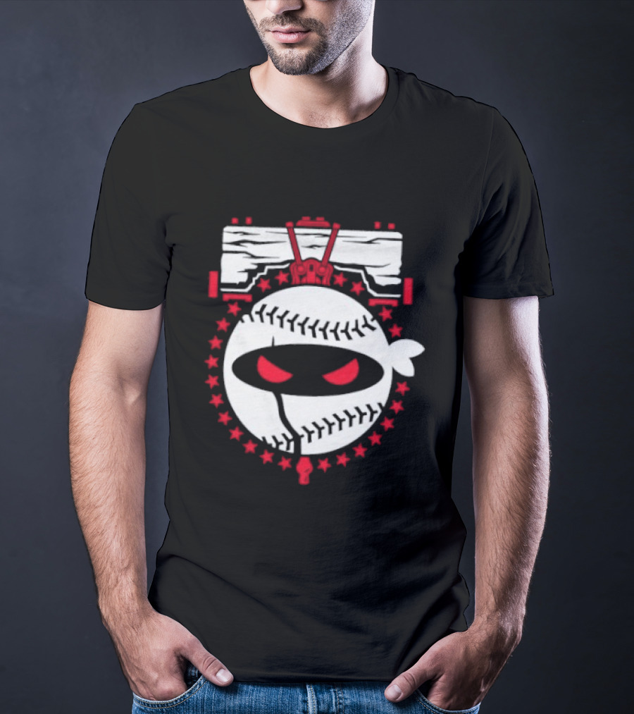 Ninja Baseball All Star With Pitching 26 Roto Wear T-Shirt
