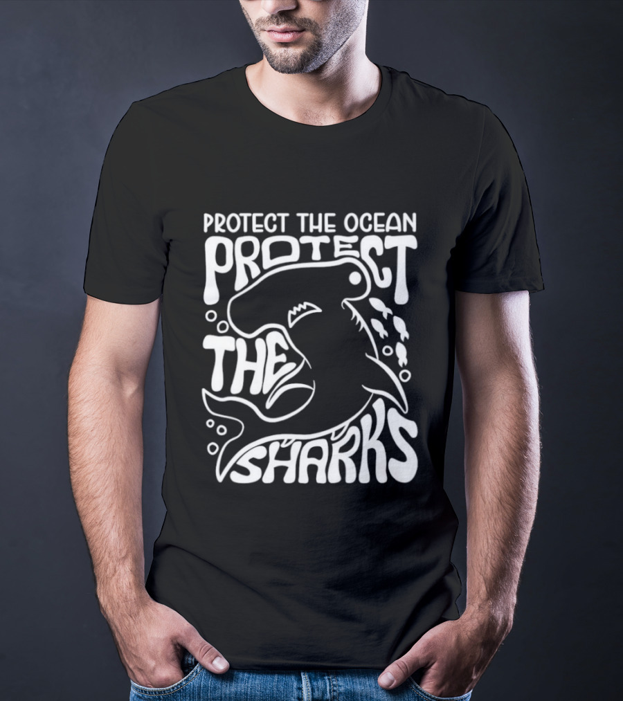Protect The Ocean Protect The Sharks Hammerhead Shark Advocacy T-Shirt