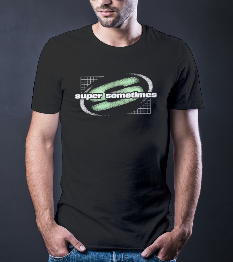 Super Sometimes Minimalist SS Grid Oval T-Shirt