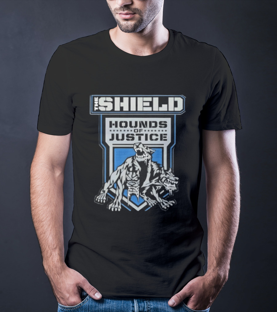 The Shield Hounds Of Justice WWE Wrestling Wolf Pack T-Shirt