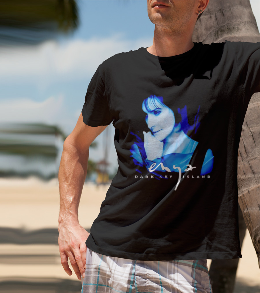Enya Dark Sky Island Album Blue T-Shirt