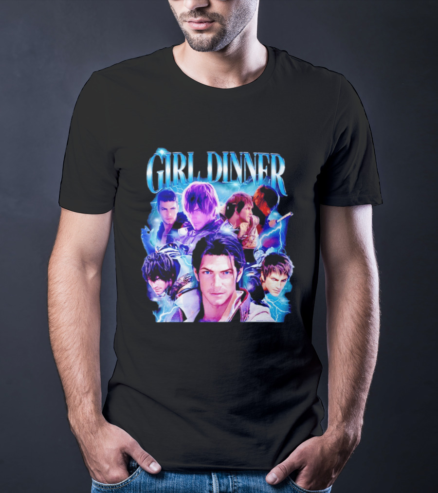 Girl Dinner Final Fantasy Characters Square Enix T-Shirt