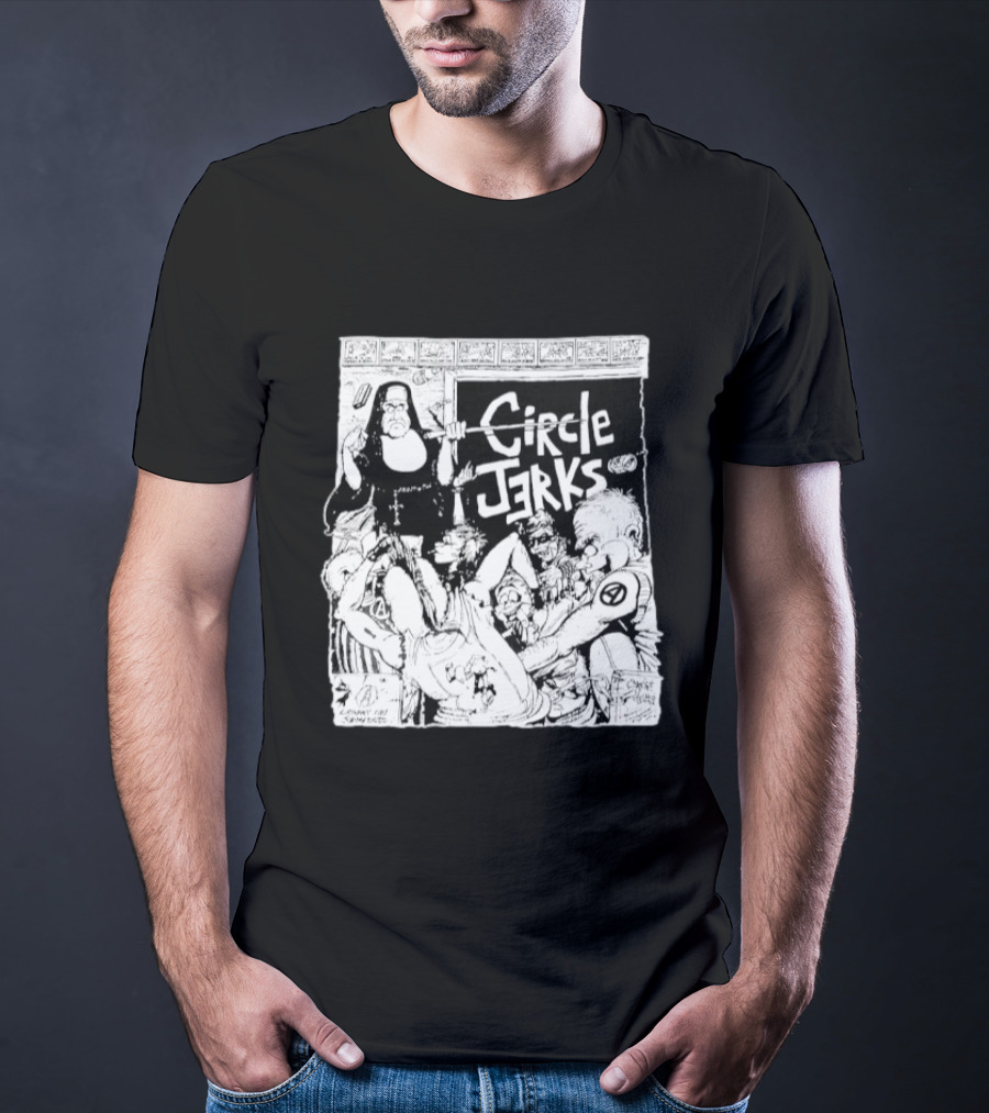 Circle Jerks Nun Punk Rock Band Chaos T-Shirt