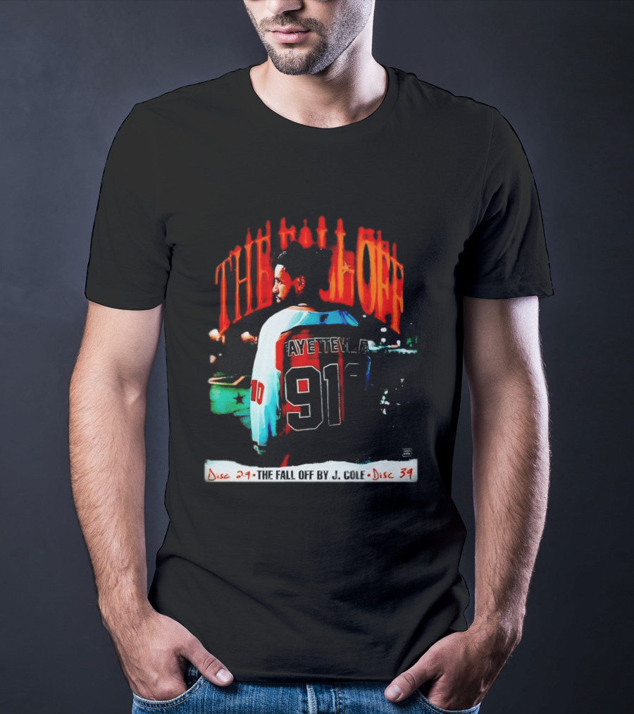 J Cole The Fall Off Fayetteville 910 Disc 29 Disc 34 T-Shirt