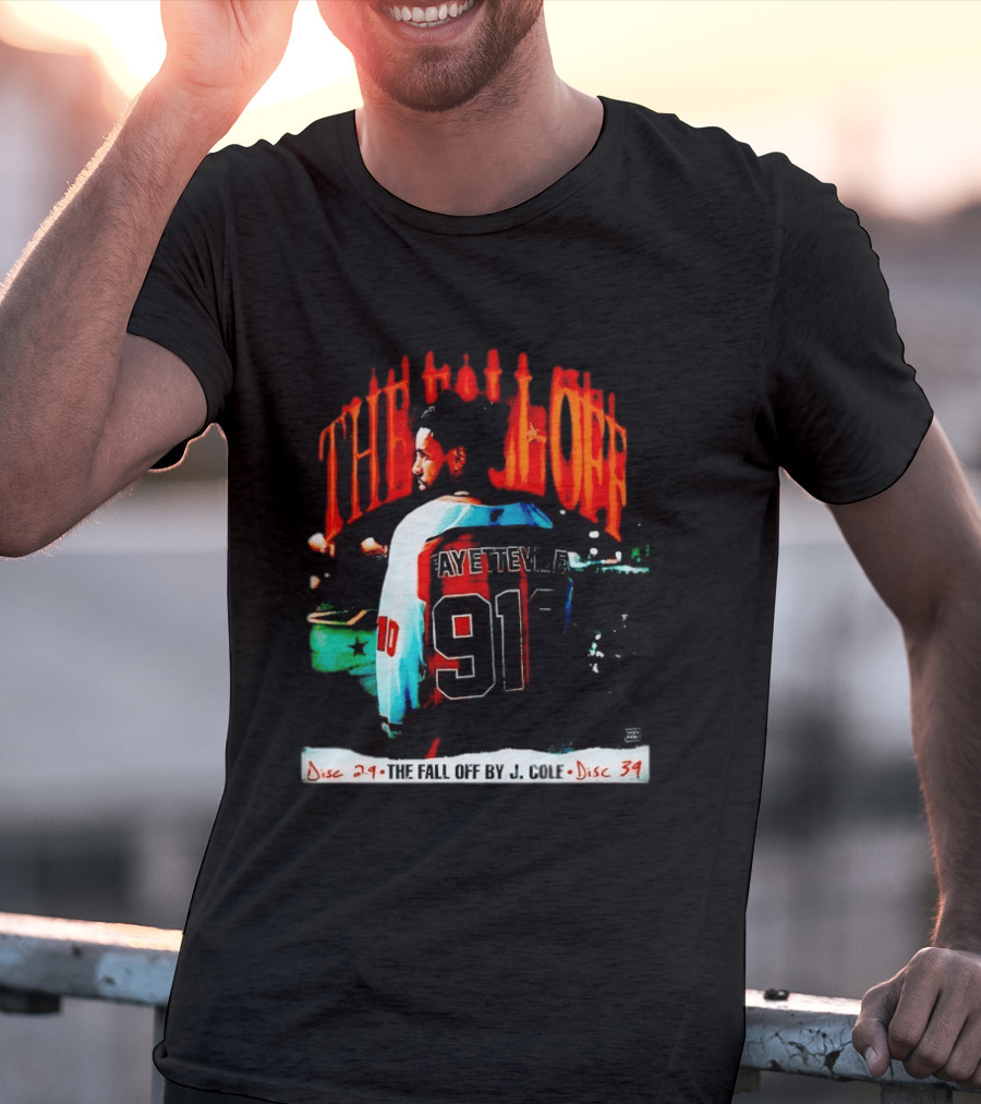 J Cole The Fall Off Fayetteville 910 Disc 29 Disc 34 T-Shirt