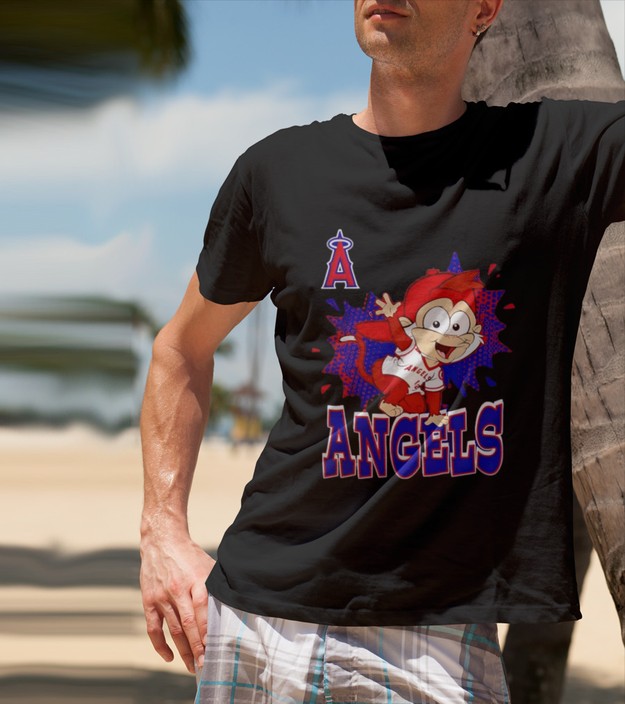 Los Angeles Angels Rally Monkey Baseball MLB Team Fans T-Shirt