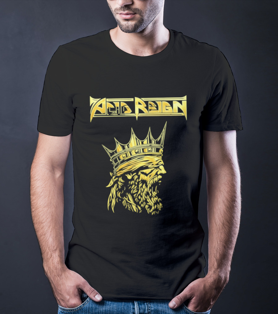 Acid Reign Golden King Thrash Metal Band T-Shirt