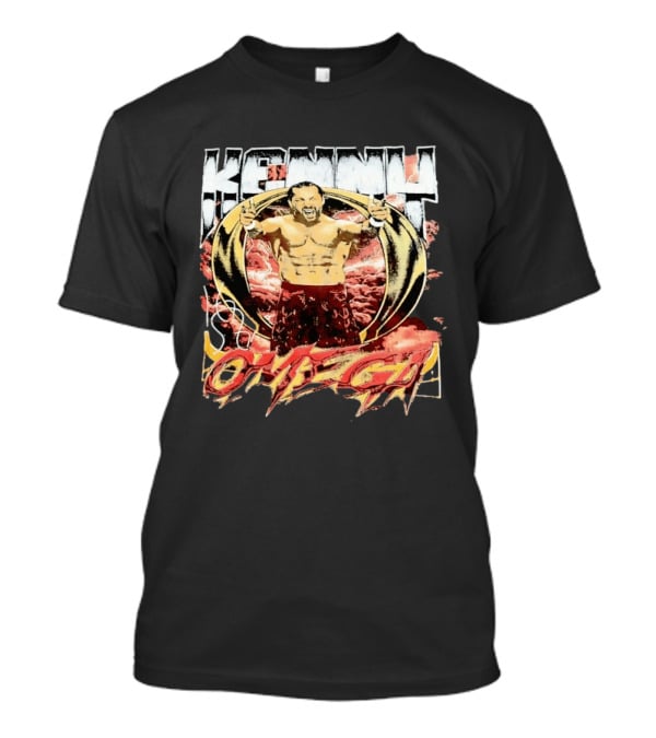 Kenny Omega AEW Wrestling Champion Dynamic Pose T-Shirt