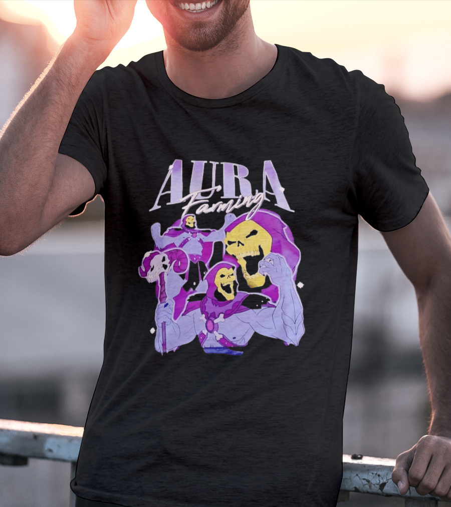 Aura Farming Skeletor Masters Of The Universe T-Shirt