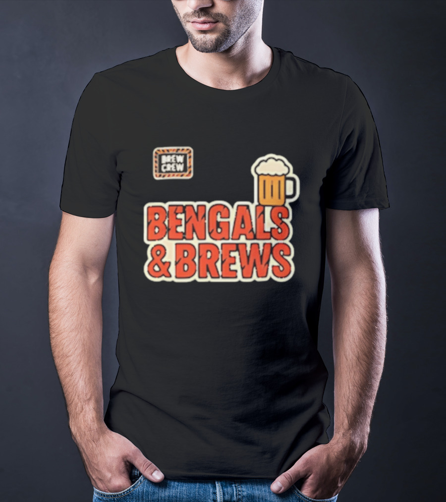 Bengals And Brews Brew Crew Beer T-Shirt