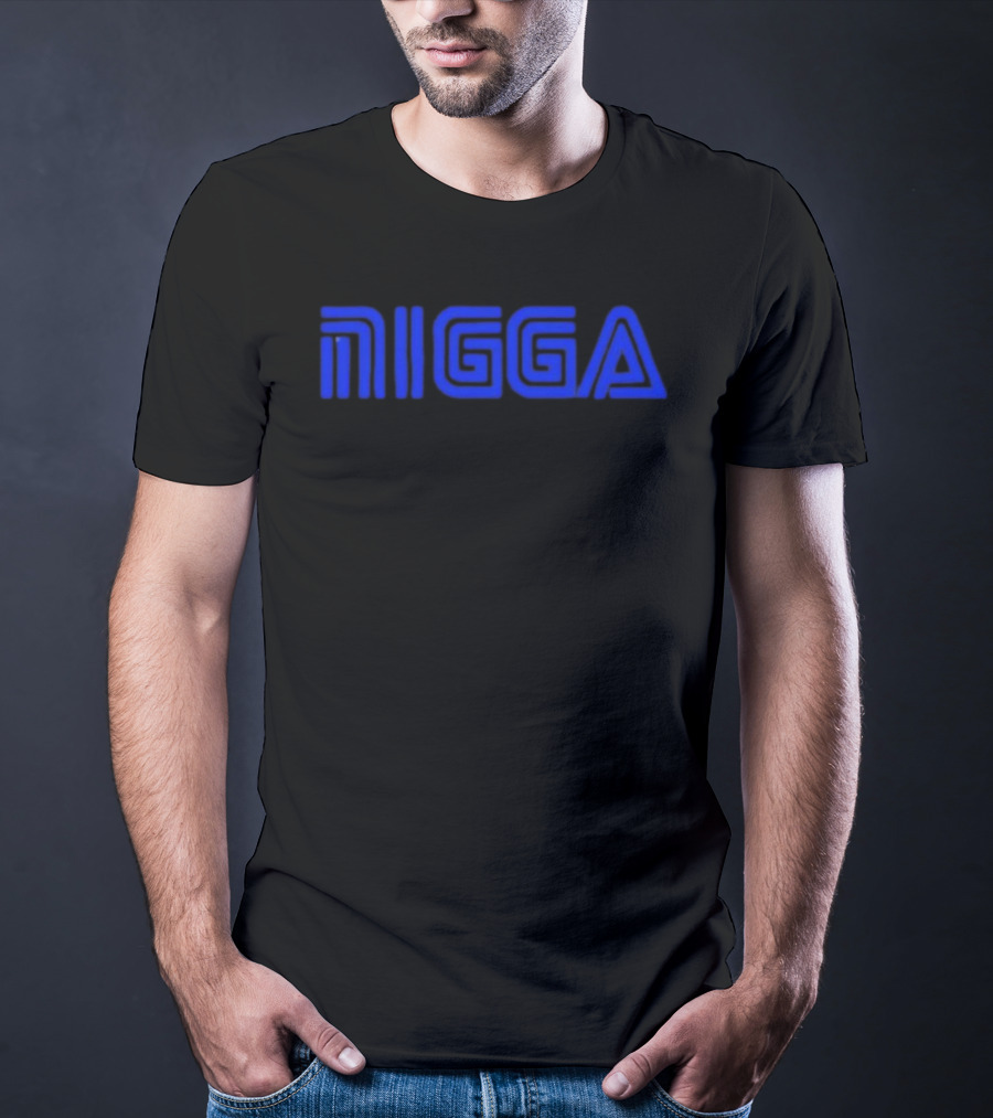 Blue NIGGA T-Shirt