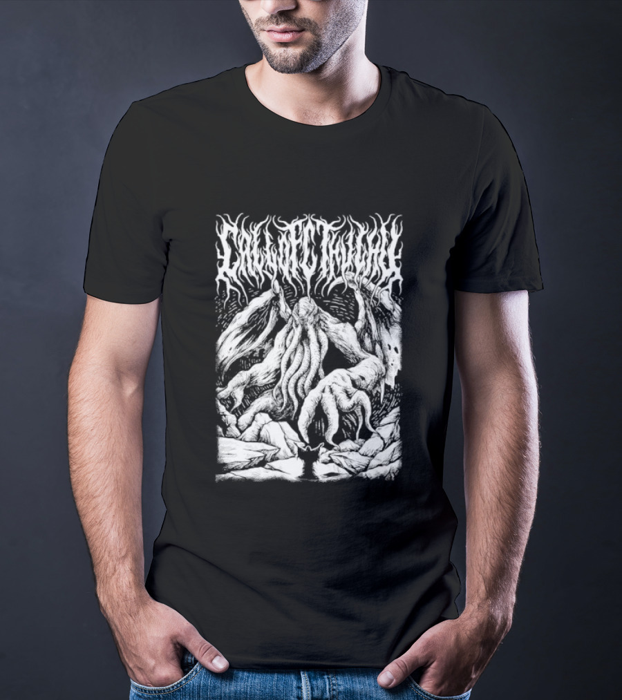 Call Of Cthulhu HP Lovecraft Eldritch Horror Mythos Tentacles And Monsters T-Shirt