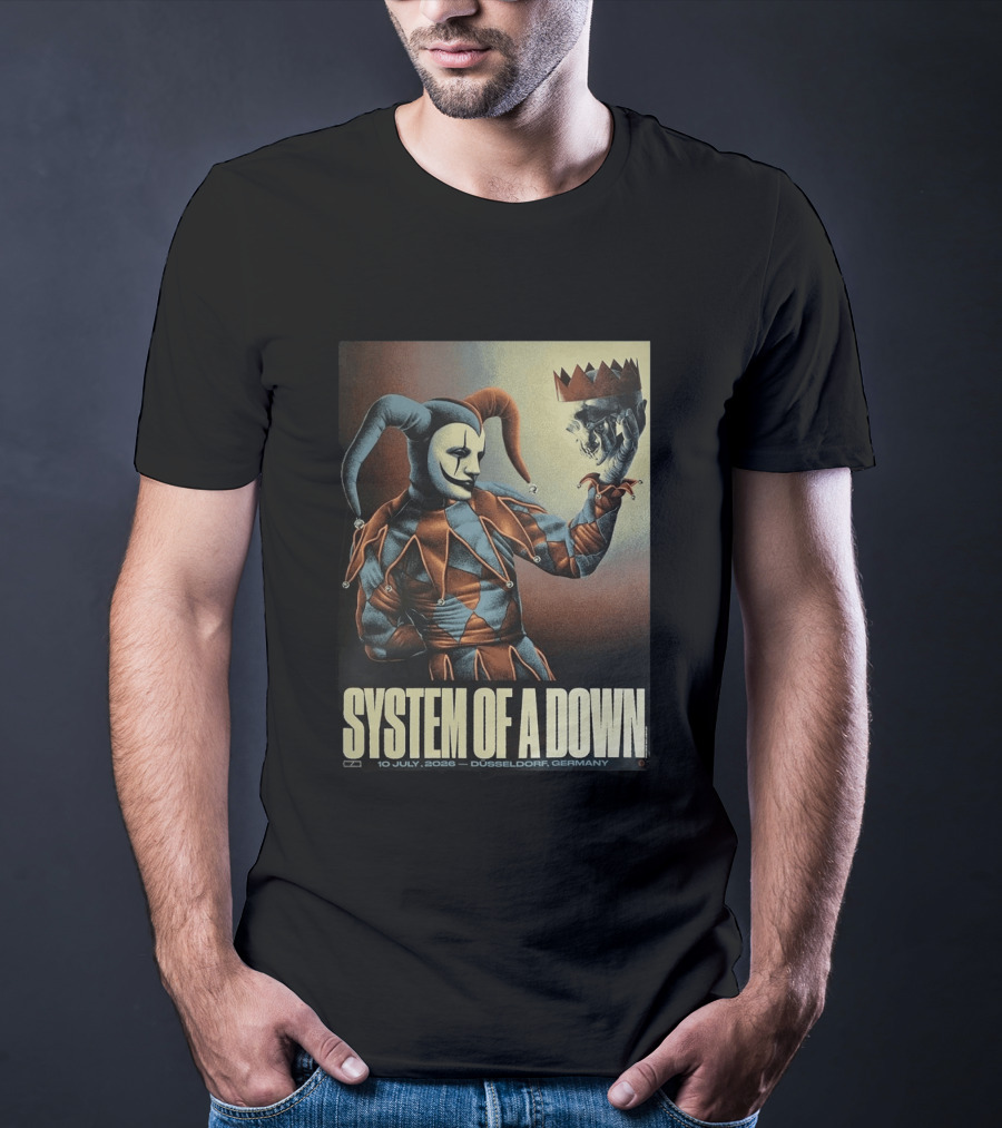 System Of A Down 2026 Düsseldorf Germany Pop Up Shop The Clown 10 July Open Air Park T-Shirt