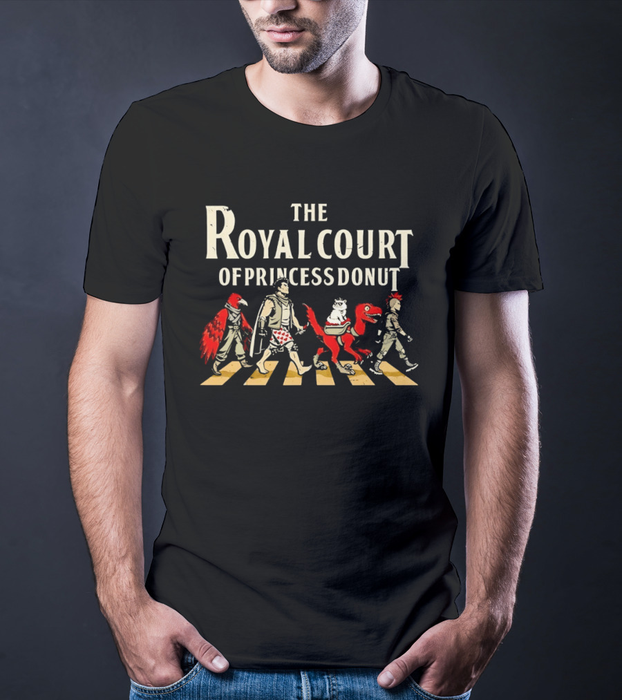 The Royal Court Of Princess Donut Abbey Road Dinosaur Parade T-Shirt
