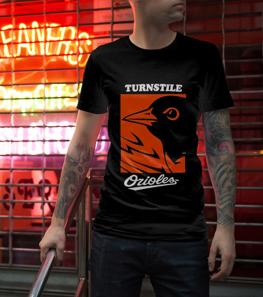 Turnstile Orioles Bird Orange T-Shirt