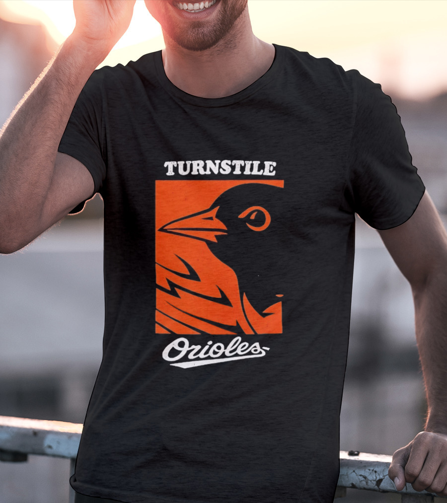 Turnstile Orioles Bird Orange T-Shirt