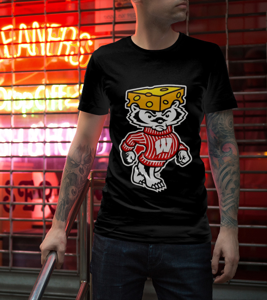 Wisconsin Badgers Bucky Cheesehead Lambeau Field 2026 T-Shirt