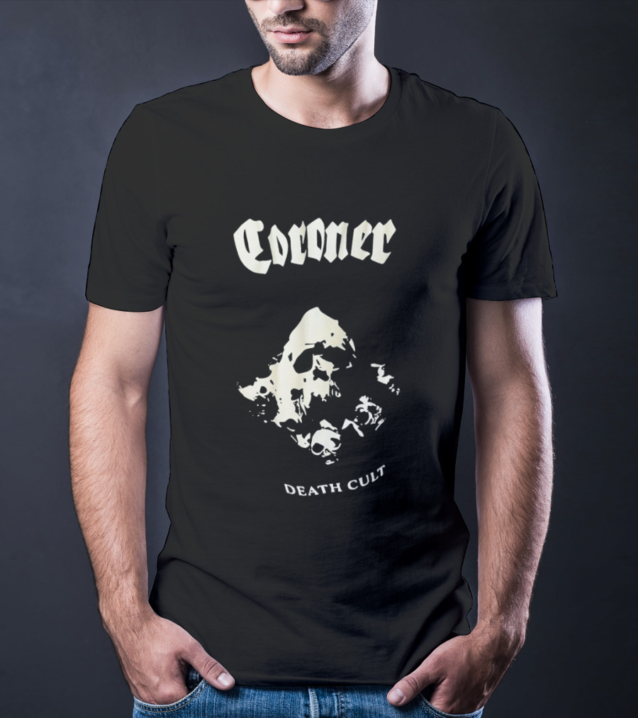 Coroner Death Cult Thrash Metal Band T-Shirt