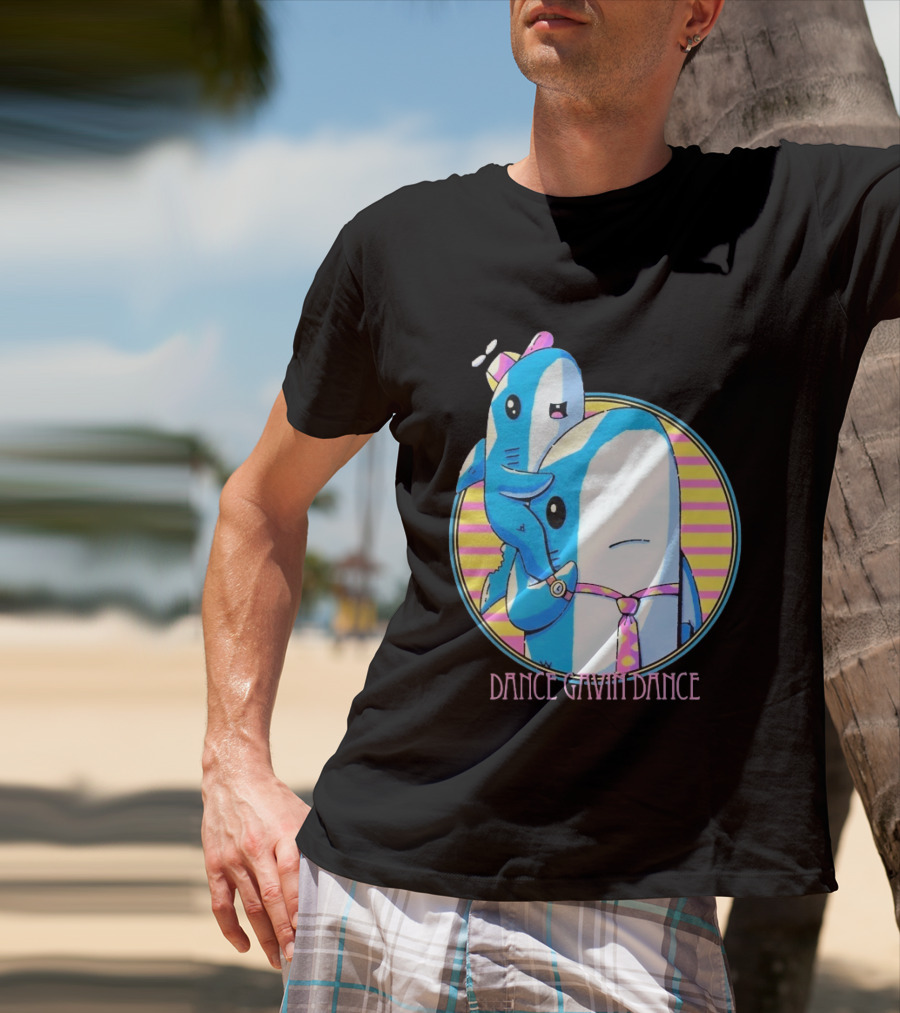 Dance Gavin Dance Shark Dad Cute Cartoon Marine Life Duo T-Shirt