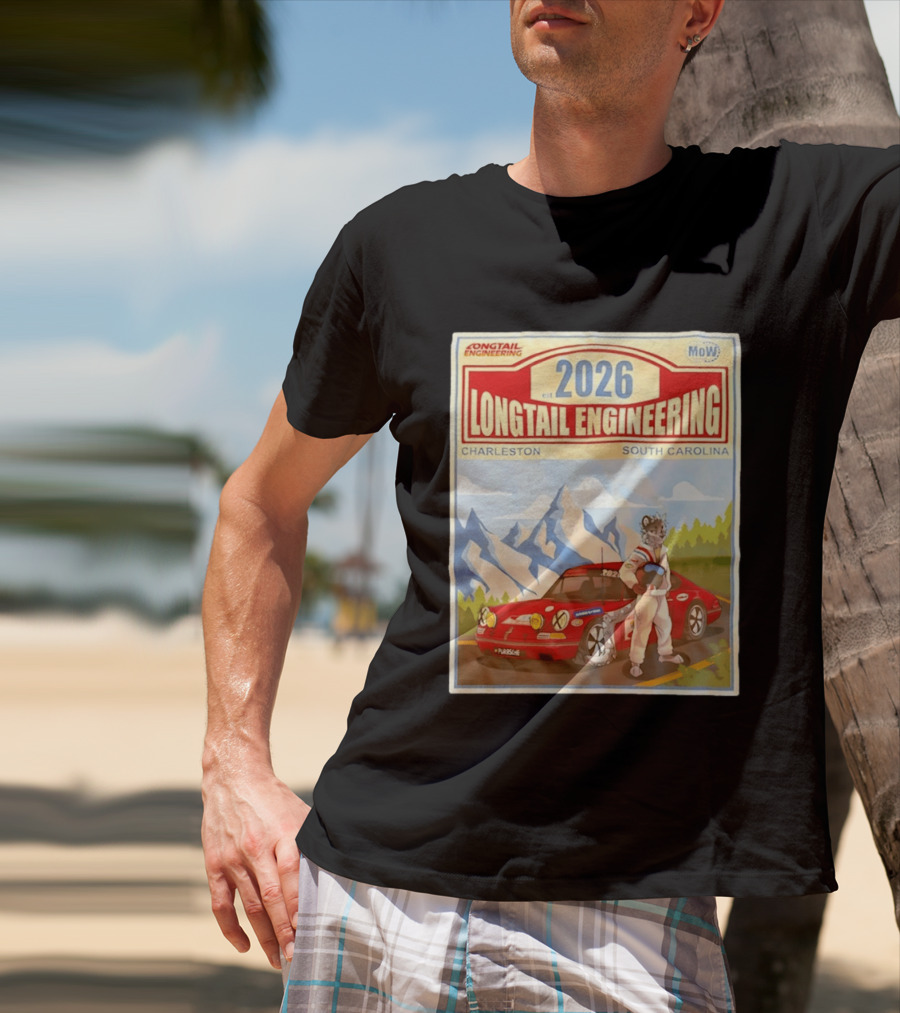 Longtail Engineering 2026 Racing Adventure Charleston South Carolina T-Shirt