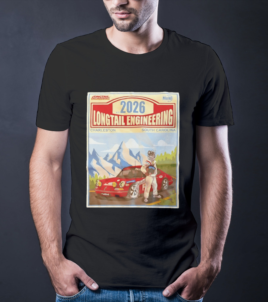 Longtail Engineering 2026 Racing Adventure Charleston South Carolina T-Shirt