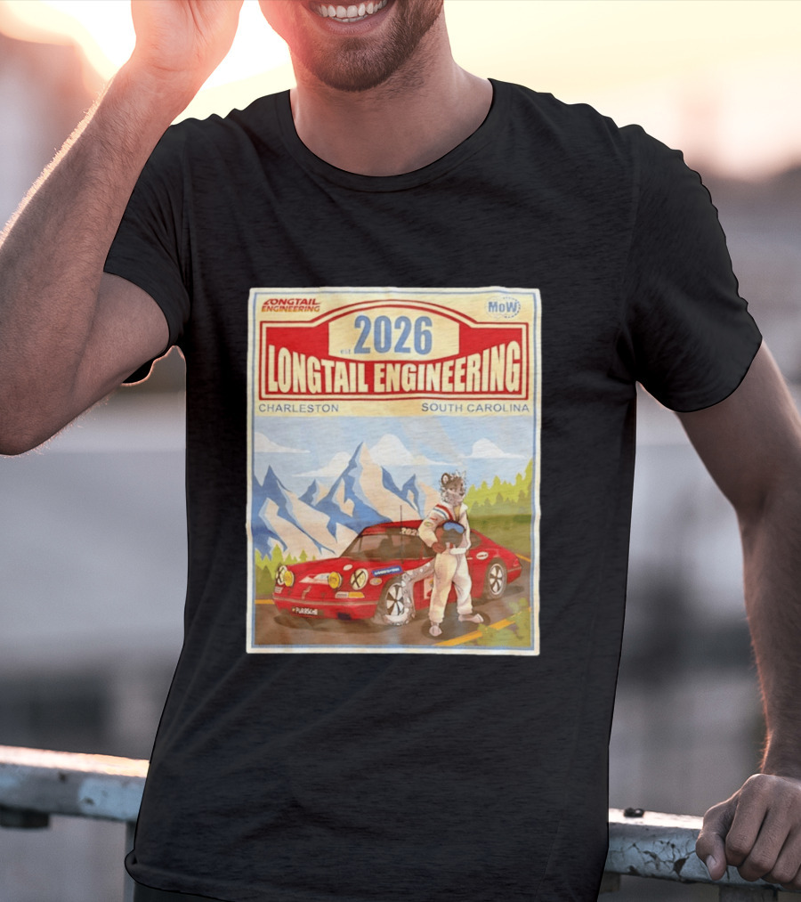 Longtail Engineering 2026 Racing Adventure Charleston South Carolina T-Shirt