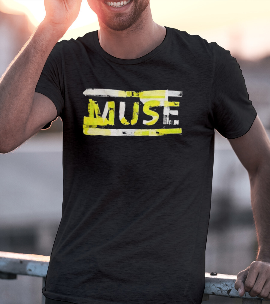 MUSE Band Inspired Yellow Paintbrush T-Shirt