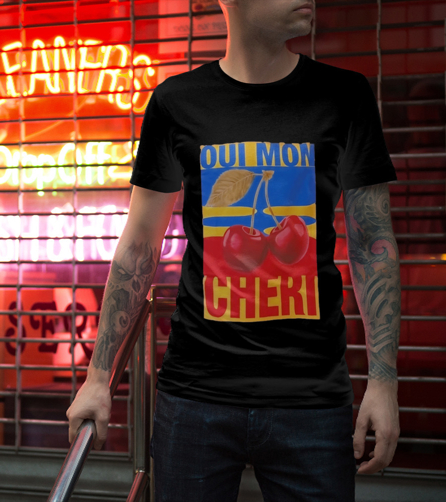 Oui Mon Cheri Cherry French Fruit T-Shirt