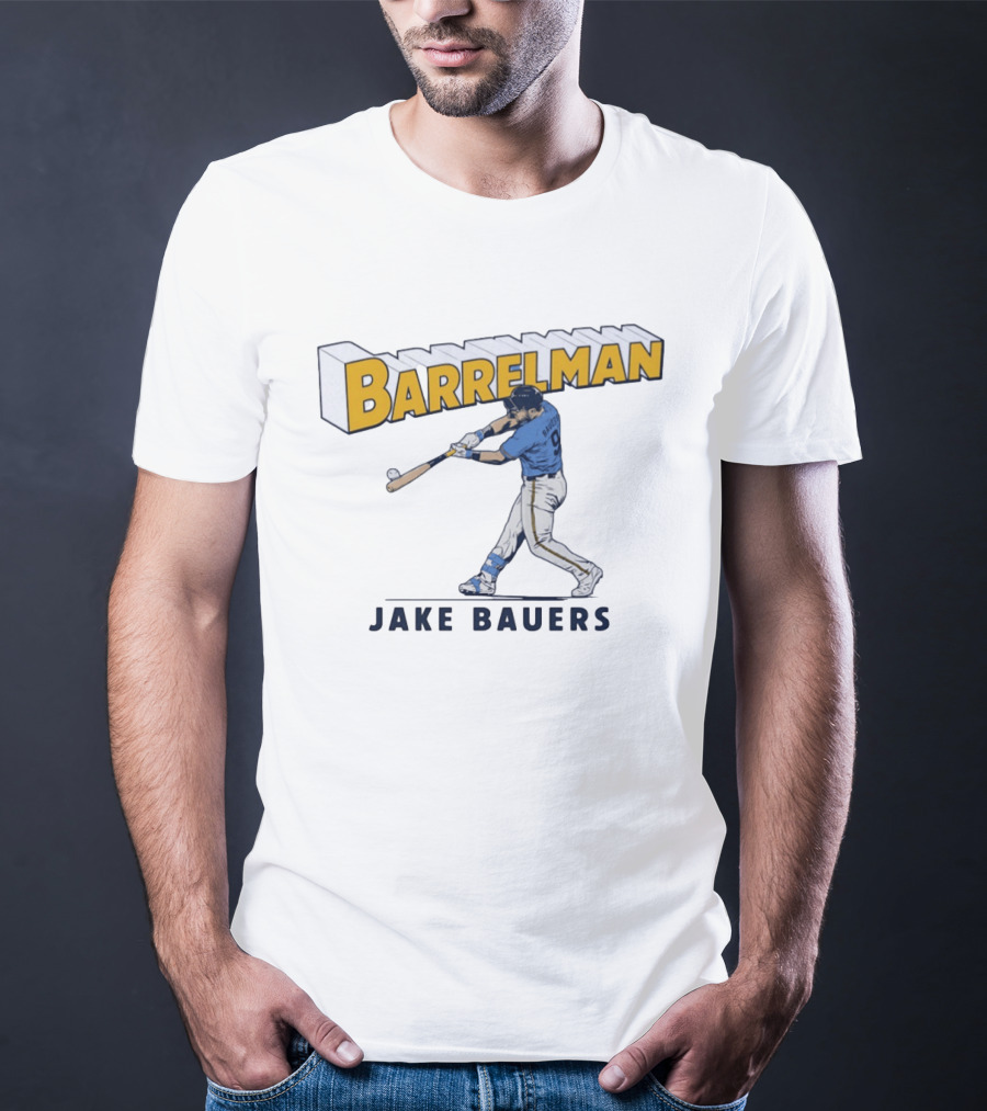 Barrelman Jake Bauers Baseball MLB Player T-Shirt