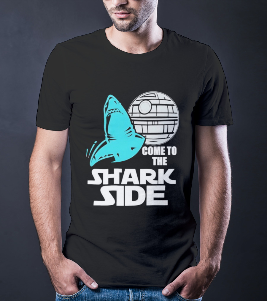 Come To The Shark Side With Death Star T-Shirt