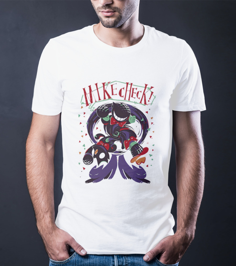 Mike Check Bendy And The Ink Machine Character Spinning Ink Splash T-Shirt